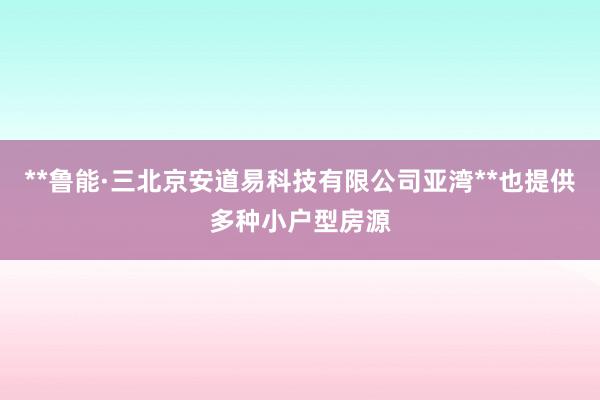 **鲁能·三北京安道易科技有限公司亚湾**也提供多种小户型房源